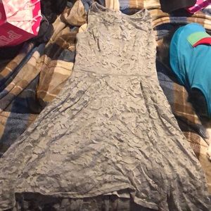 Gray high to low dress!